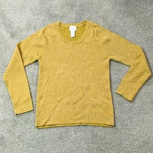 Paula Hian Luxe Metallic Gold Holiday Top